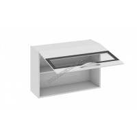 Шкаф верхний со стеклом В_60-90_1ДОс Графит (Светлый)